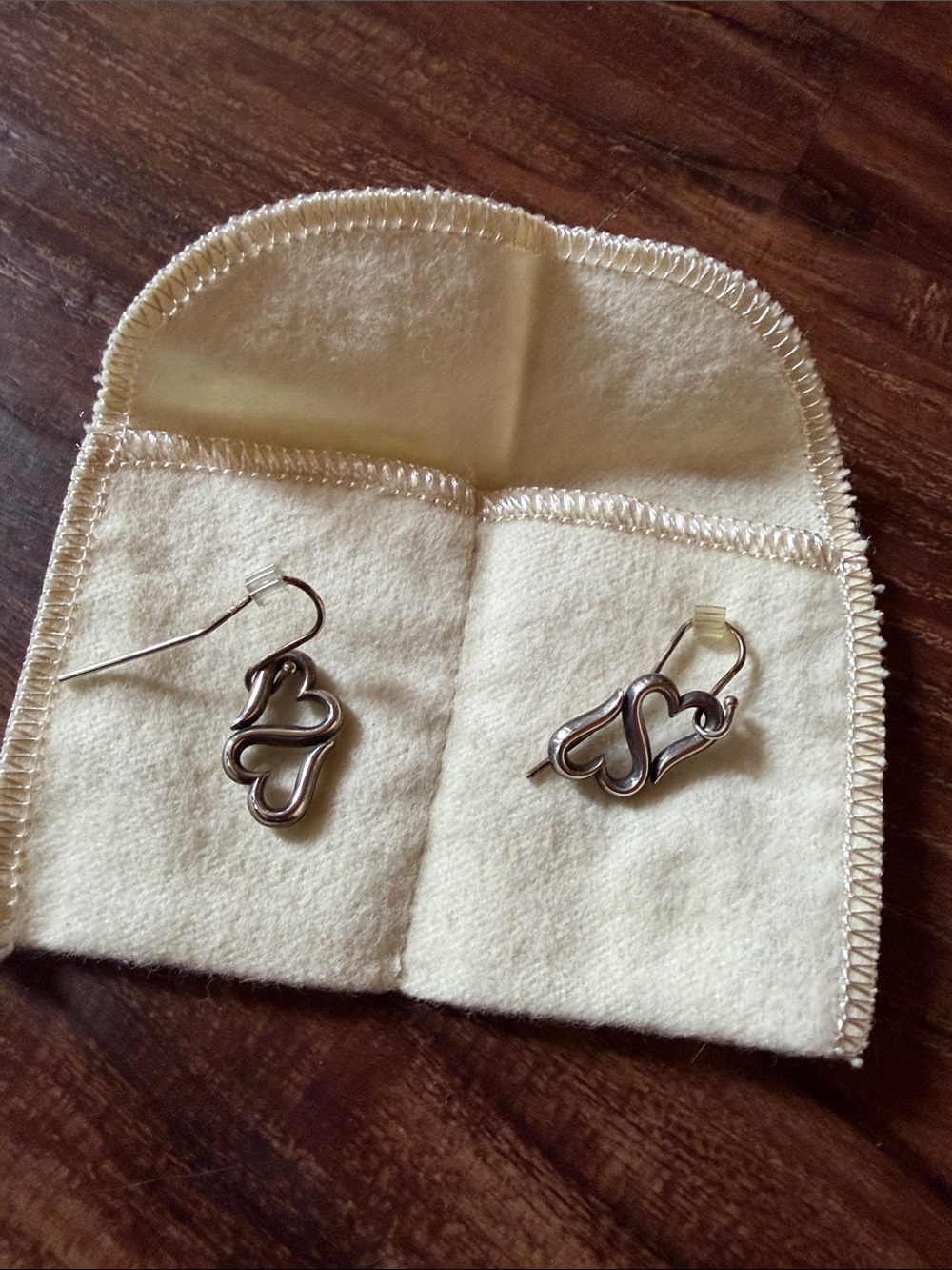 James Avery Sterling Silver Heart Loop Drop Earrings